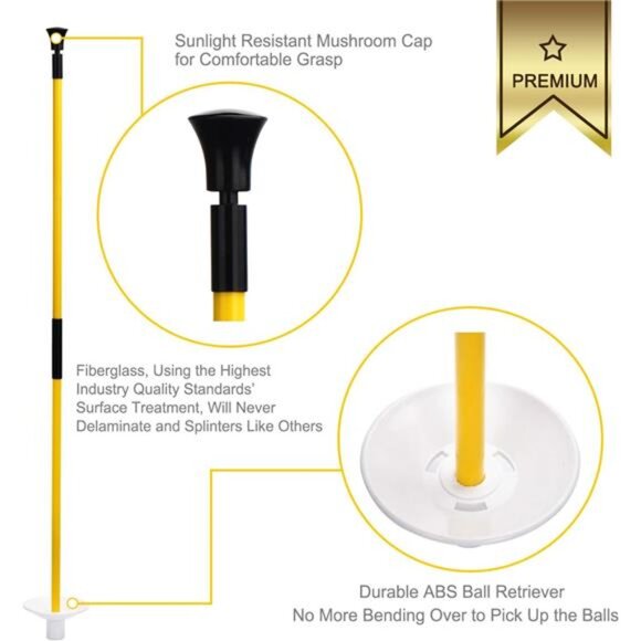 Golf Flagstick,Practice Putting Green Flag Stick for Yard,Golf Pole Pin Flagpole - Picture 2 of 7